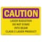 Signmission OSHA RADIATION, Laser Radiation Do Not Stare Into Beam Class, 10in X 7inPlastic, CR-P-710-L-10147 OS-CR-P-710-L-10147 - alternate 1